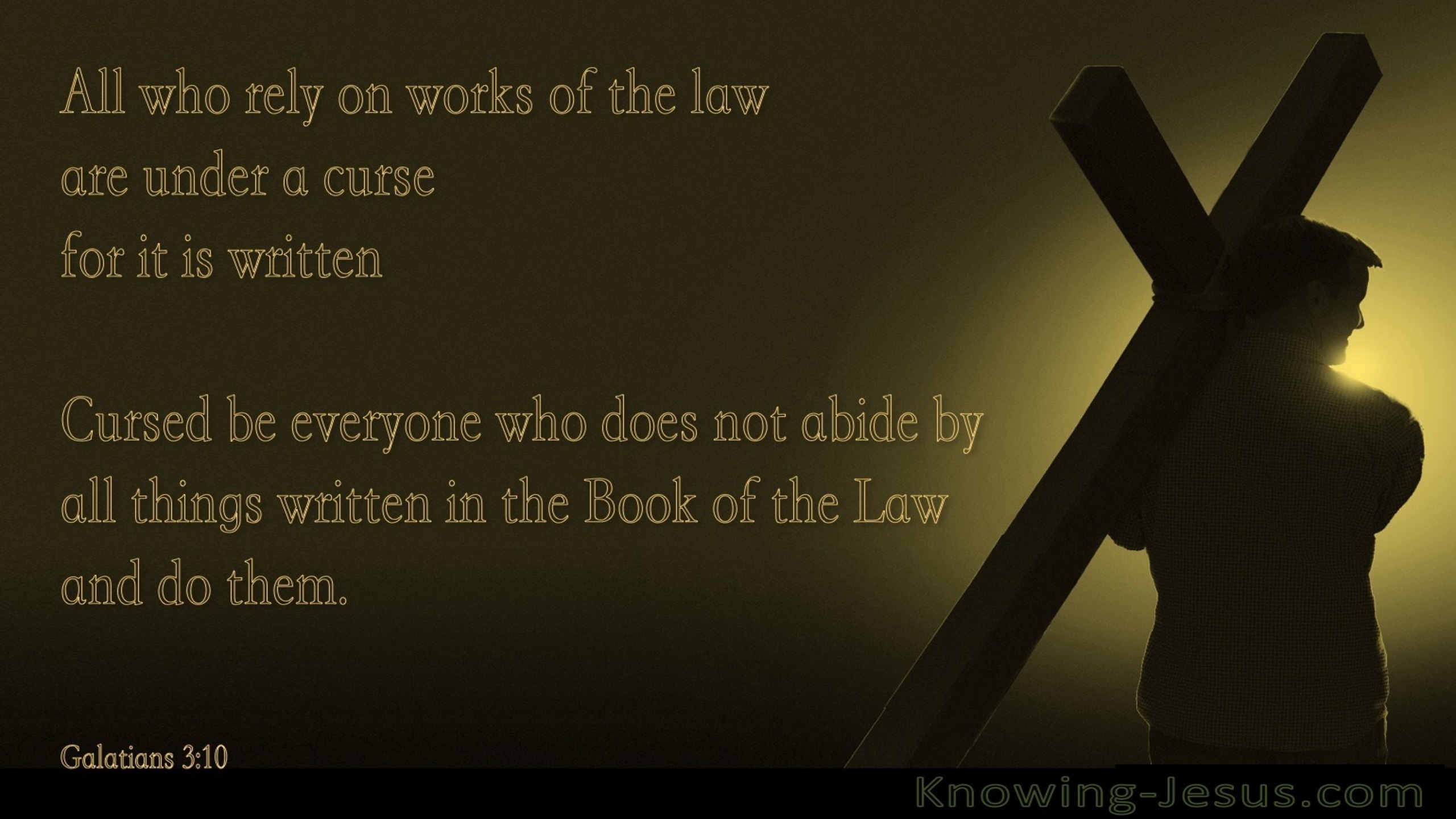 Galatians 3:10 Redeemed From The Curse Of The Law (black)